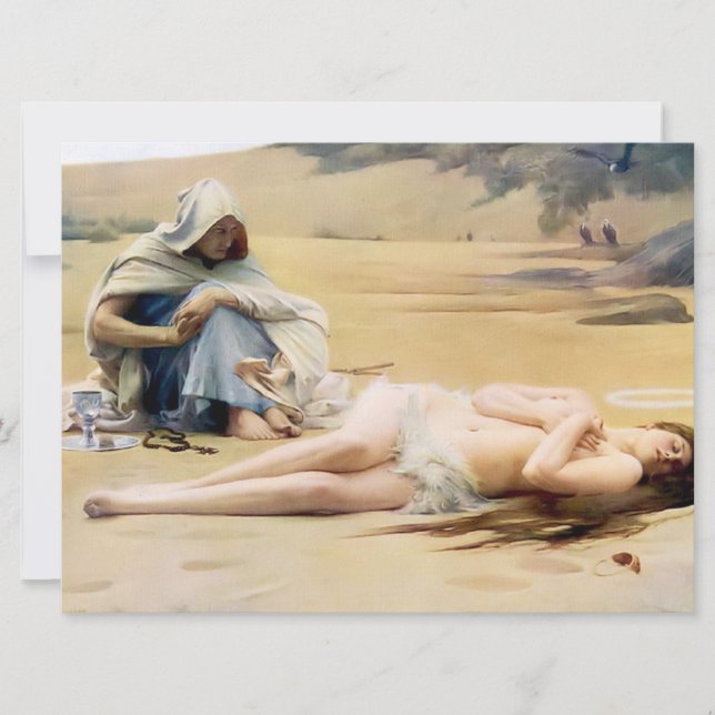 Cartão Pelagia e Philammon (Morte de um Belo Santo) (Frente)