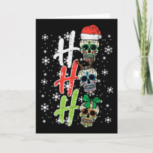 Cartão Pele de Açúcar de Natal Ho Ho Ho Xmas Homens Mexic
