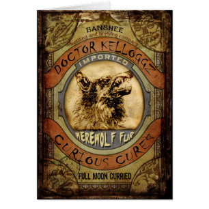 Cartão Pele do homem-lobo