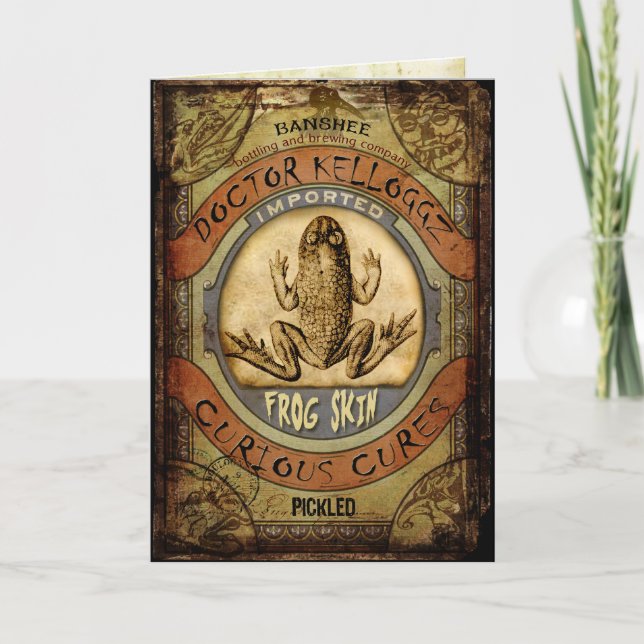 Cartão Pele do sapo (Frente)