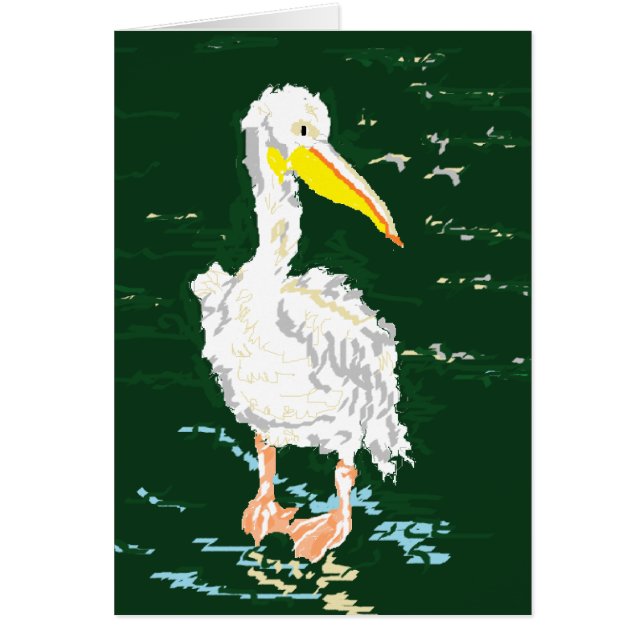 Cartão Pelican Aproveitando o tempo sozinho (Frente)