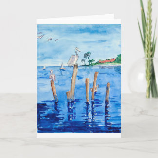 Cartão Pelicanos tropicais