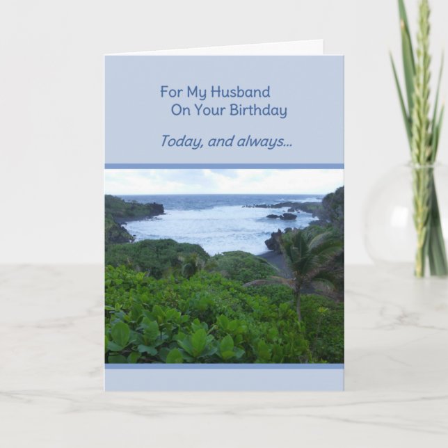 Cartão Pelo Meu Marido No Seu Aniversário (Frente)