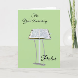 Cartão Pelo seu pastor de aniversário