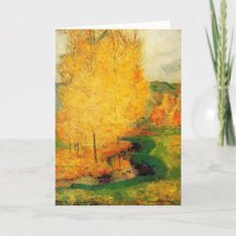 Pelo Stream, outono - Paul Gauguin - c1885