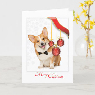 Cartão Pembroke Corgi Christmas