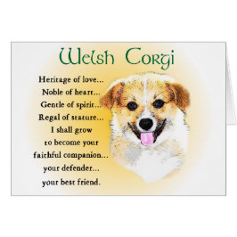 Cartão Pembroke Welsh Corgi Gifts