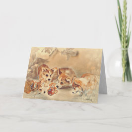 Cartão Pembroke Welsh Corgi Puppies