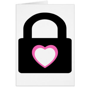 Cartão pena fechado do amor