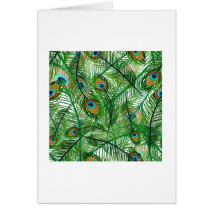 Cartão Penas de peacock