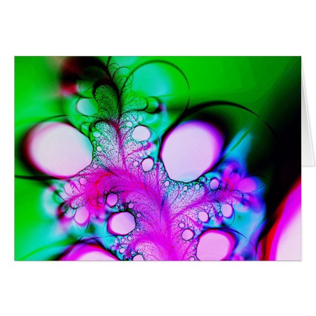 Cartão Penas e bolhas (Frente Horizontal)