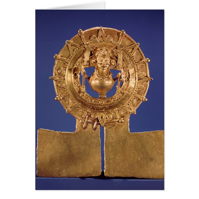 Cartão Pendente que representa um disco do sol, Zaachila (Frente)