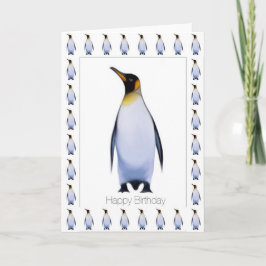 Cartão Penguin Happy Birthday Card
