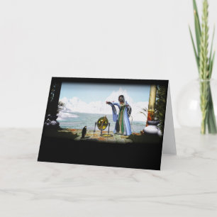 Cartão Penguin Magic and The Winter Witch