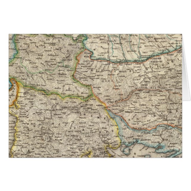 Cartão Península dos Balcãs, Turquia 2 (Frente Horizontal)