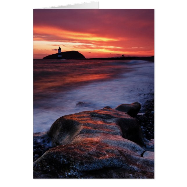 Cartão Penmon Lighthouse Anglesey Wales (Frente)