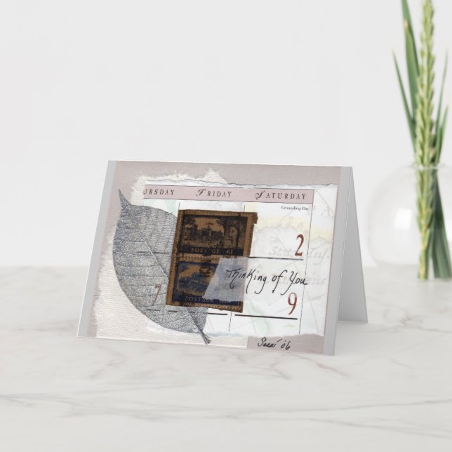 Cartão Pensamento de você (Frente)