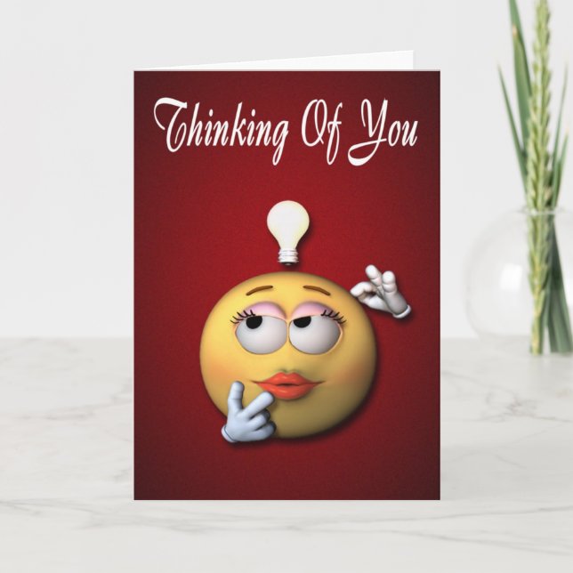 Cartão Pensamento de você (Frente)