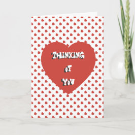 Cartão Pensamento de você