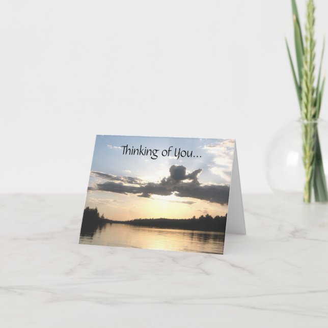 Cartão Pensamento de você… (Frente)