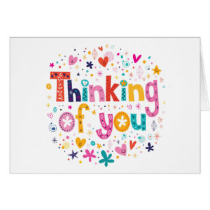 Cartão Pensamento de você