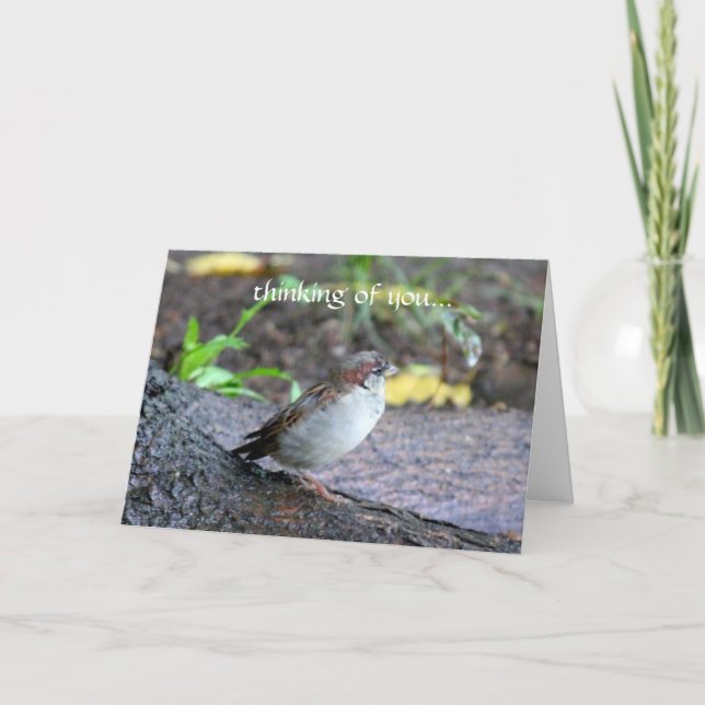 Cartão pensamento de você… (Frente)