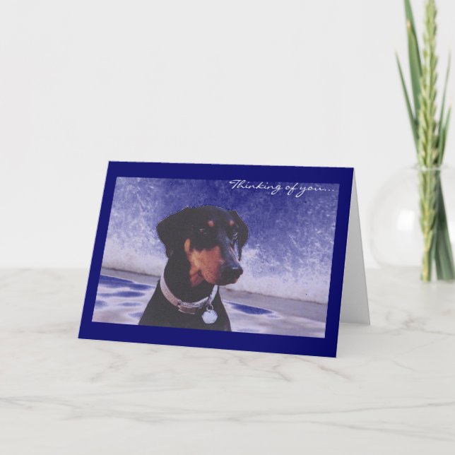 Cartão Pensamento de você… (Frente)