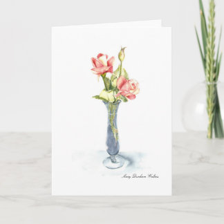 Cartão Pensamento de você aguarela por Mary Dunham