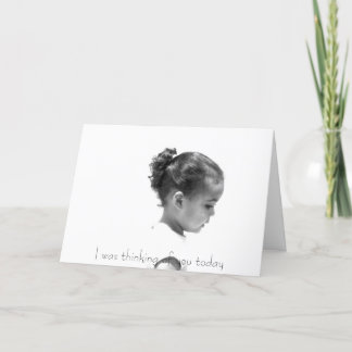 Cartão Pensamento de você cumprimento