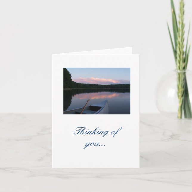 Cartão Pensamento de você… notecard (Frente)