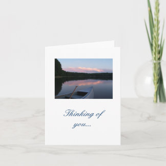 Cartão Pensamento de você… notecard