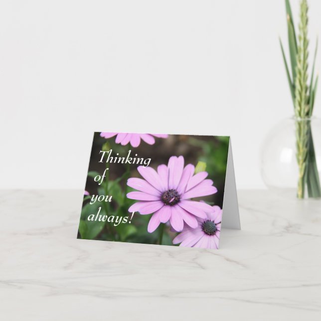 Cartão Pensamento de você sempre! (Frente)