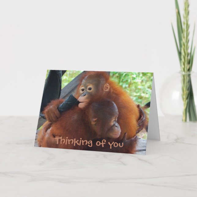 Cartão Pensamento de você senhorita de I você (Frente)