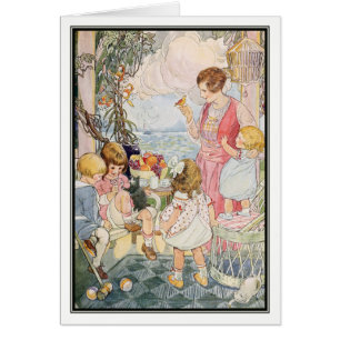 Cartão Pensamento feliz por Ruth Mary Hallock