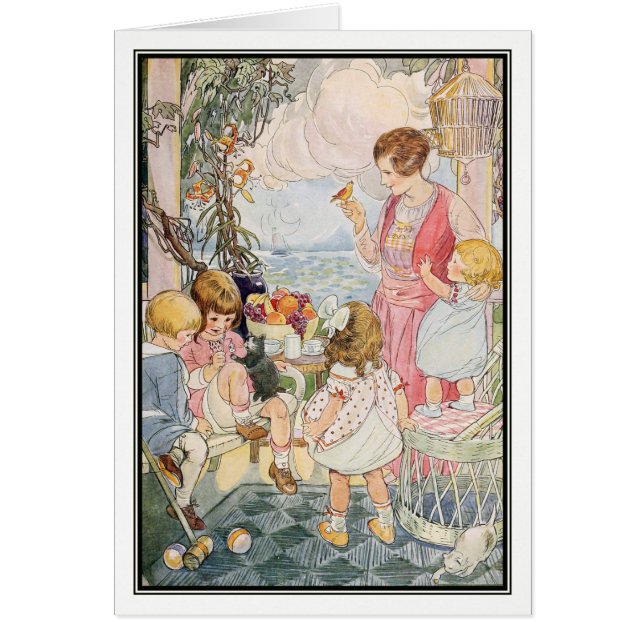 Cartão Pensamento feliz por Ruth Mary Hallock (Frente)