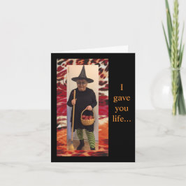 Cartão Pensamento Humorístico para o Halloween