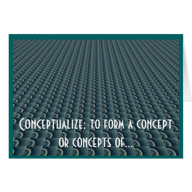 Cartão Pensamento no local de trabalho (Frente horizontal)