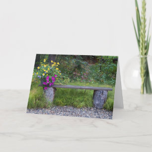 Cartão Pensamento Personalizado de Sua Foto Rústica de F