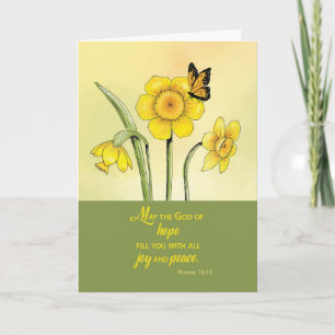 Cartão Pensamento religioso de suas bênçãos de escritura