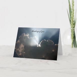 Cartão pensamentos de prata