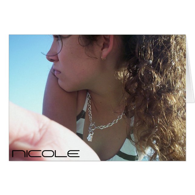 Cartão Pensamentos de verão (Frente Horizontal)