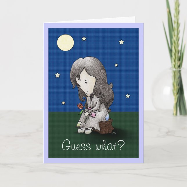 Cartão "Pensando de você" carde (Frente)