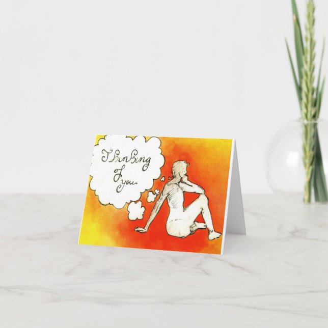 Cartão 'Pensando de You (Frente)