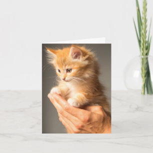 Cartão Pensando Em Seu Felpudo Quente Gato De Gato