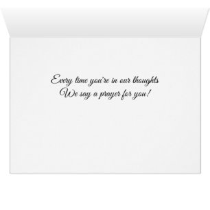 Cartão Pensando em sua oração