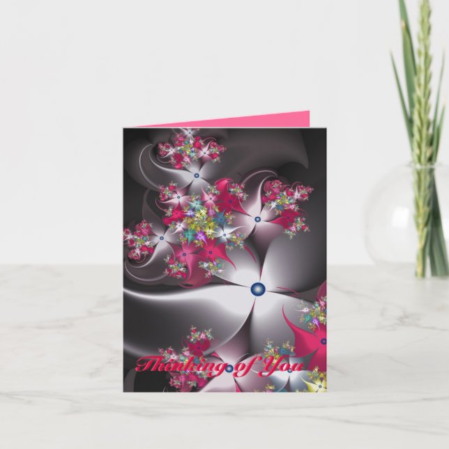 Cartão Pensando em suas placas de anotação (Frente)