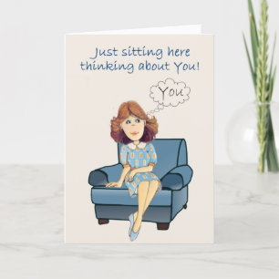 Cartão Pensando em você