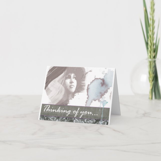 Cartão Pensando em você... (Frente)