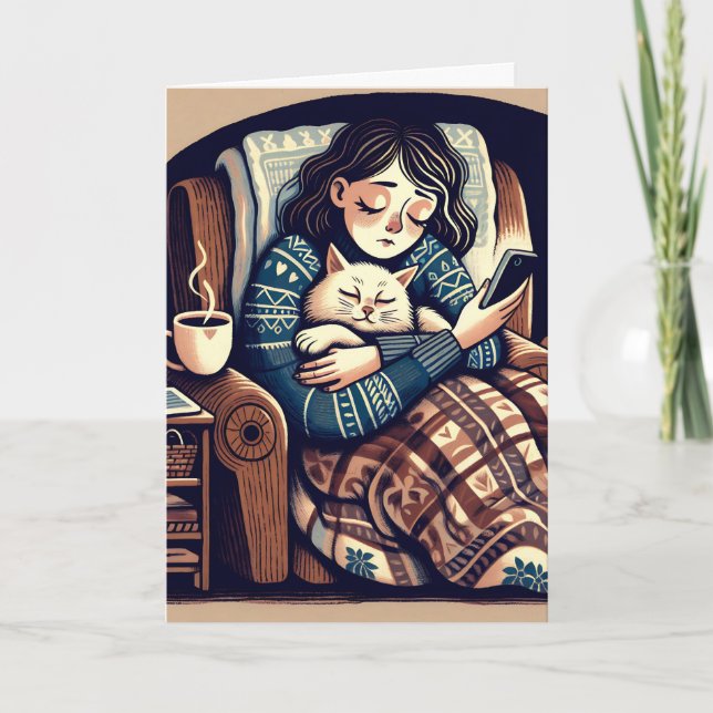 Cartão Pensando Em Você | Amigo Cronicamente Ill (Frente)