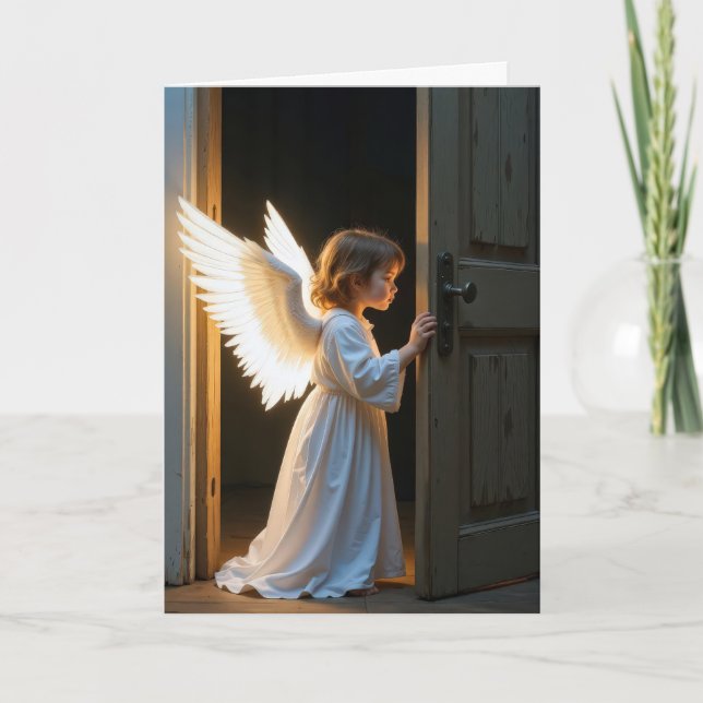 Cartão Pensando em você Angel Child (Frente)